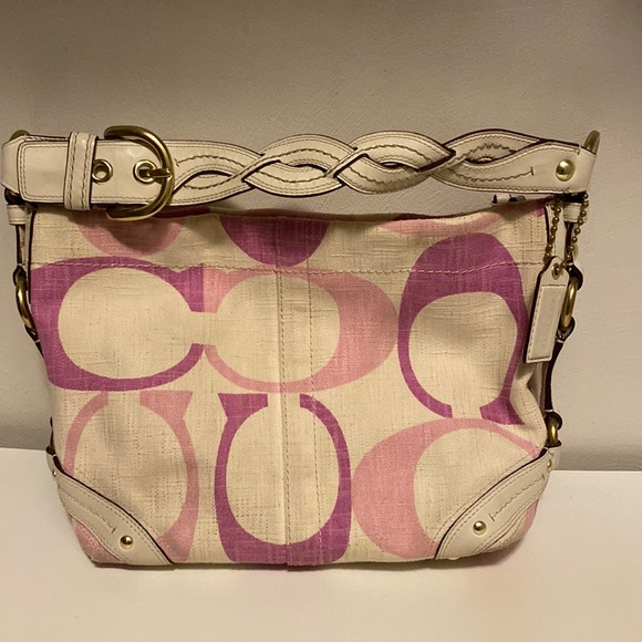 Fabric Coach Handbag - Picture 1 of 4